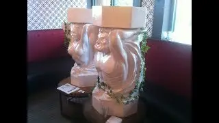 Carving custom styrofoam wine dispensers (EPS foam)