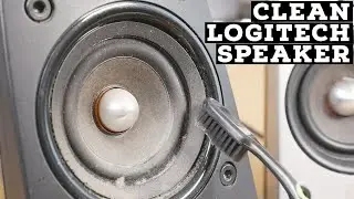 How to EASY remove Logitech satellite speaker grill and CLEAN