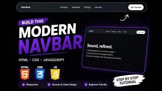 Build a Responsive Navbar with HTML CSS & JavaScript | Beginner Web Development Tutorial