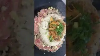 Satisfying sounds of sizzling beef 🥩 #viral #asmr #foodie #trending #shorts