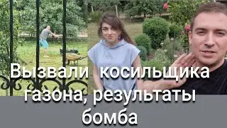Наняли людей  для покоса газона 😅в результате 👍😅У Кери  своя грядка👍