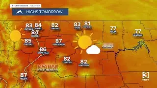 Mainly sunny and dry with warming temps through Saturday