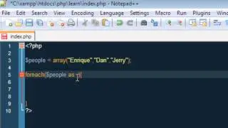 Intro into PHP - 13 - Foreach Loop