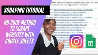 Scrape websites without code using Google Sheets : no-code tutorial