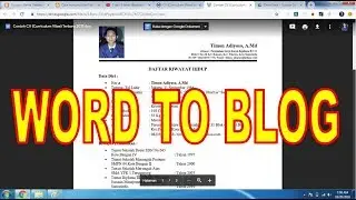 Cara menampilkan File WORD, EXEL dan PDF di Blog