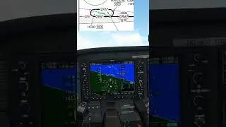 Joining the localizer from the hold in Microsoft Flight Simulator 
