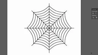 🕸️🕷️Spider web very quick - Adobe Illustrator cs6 tutorial.