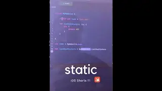 Static Variable | Static Properties in swift
