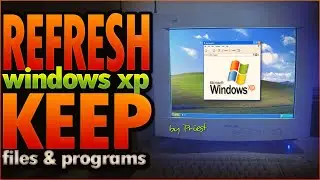 Windows XP - Reinstall / Refresh without losing data or programs