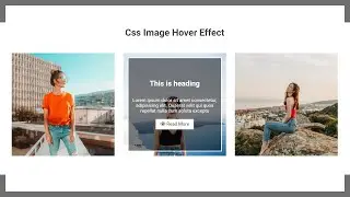 Css Image Hover Effect Using Html Css Only | Css Image Card Hover Effect