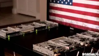 Star Spangled Banner on Eight Floppy Drives
