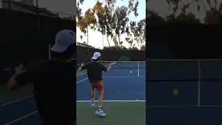 NO WAY he hit that backhand! 