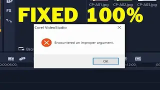 Encountered an Improper Argument | How to fix this Error in Video Editing Apps