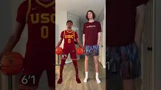 How tall is Bronny James #tall #basketball #lebron