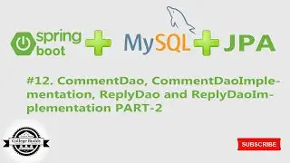 12.  CommentDao and CommentDaoImplementation methods in Hindi