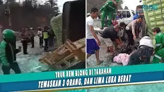 Truk Rem Blong di Tarahan Tewaskan 3 Orang, dan Lima Luka Berat