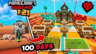 I Survived 100 Days On A Badlands Only World In Minecraft Hardcore Hindi