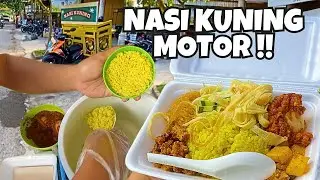 TIAP PAGI GAK PERNAH SEPI, NASI KUNING MOTOR FAVORIT KARYAWAN!! JUALAN 2,5 JAM LUDES 60 PORSI!!