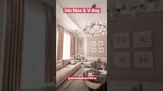 3ds Max ve Vray ile hazırladığımız iç mekan sahnesi