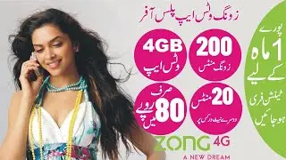 zong whatsap plus offer| zong monthly whatsapp and call offer| zong internet packages