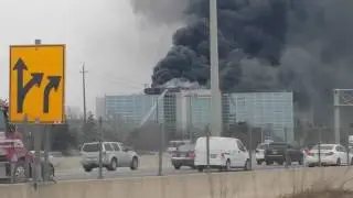 Fire at burloak and QEW
