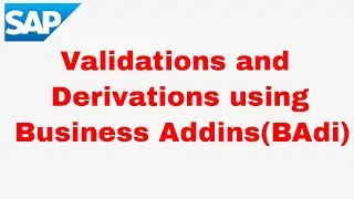 Validations and derivations using Badi - Simple
