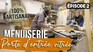 Porte Entrée vitrée châtaignier - EP2