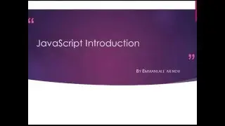 JavaScript Lesson 1: JavaScript Introduction