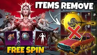 BGMI STYGIAN LIEGE X-SUIT FREE SPIN | BGMI INVENTORY ITEMS REMOVE 😢