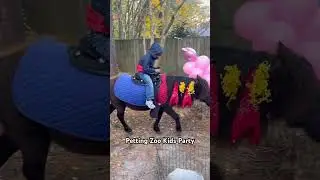 Threw a #pettingzoo party at our house complete with #farmanimals