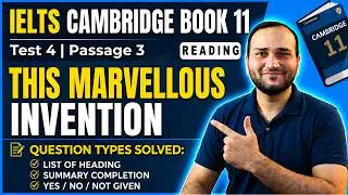 Cambridge IELTS 11 Reading Test 4 Passage 3 | This Marvellous Invention | Answers Explained