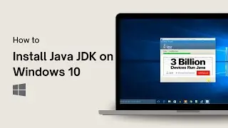 How to Install Java JDK on Windows 10