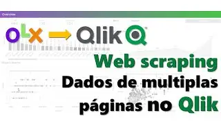 Qlik Sense - Dados da OLX com Web Scraping (loop) e variáveis
