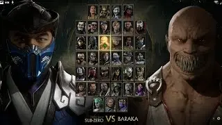 Sub-Zero Vs Baraka Mortal kombat 11