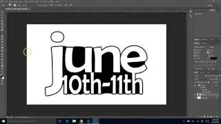 Photoshop Typography Knockout Tutorial