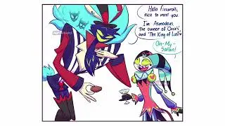 Fizzarolli Meets Asmodeus | Helluva Boss Comic Dub