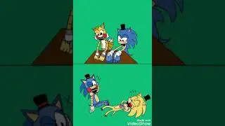 Clone Sonic and Toy Tails Tickling Toy sonic and Origin Sonic Fnas