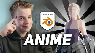 Make Low Poly Anime Character in blender!