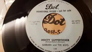 Hooty Sapperticker  Barbara and The Boys  Dot 15794 Hollywood 1958 Rockabilly Eddie Cochran ??
