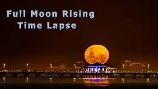 Full Moon rising above the Shorncliffe Jetty