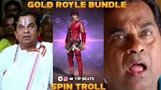 Gold Royal Bundle Spin Troll|Free fire ||Vip Beats