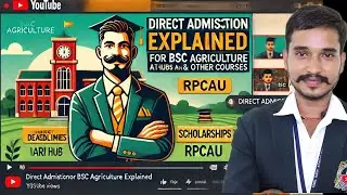 BSc Agriculture Direct Admission: Application Fees, Cutoffs, Scholarships & More! 💸
