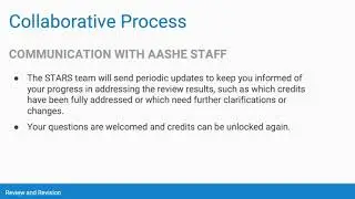 STARS Review and Revision Process