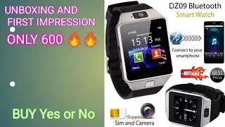 Dz09 Smartwatch unboxing/review | Only 600 rupees best smart watch | Support SIM card SD card