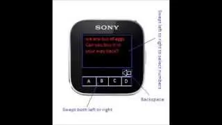 Sony Smartwatch concept/suggestion. Anyone? [live-keyboard via send message]