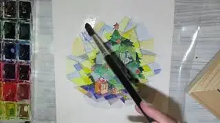 Открытка к Новому году ЧАСТЬ 2