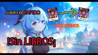 💪¿Cómo subir de experiencia los personajes 🔥SIN LIBROS🔥? / GENSHIN IMPACT / GUIA ESPAÑOL