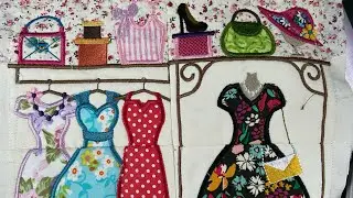 Dress Boutique Scene Hanger Machine Embroidery - Design by Sweet Pea