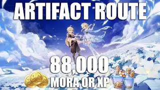 Genshin Impact Artifact Farming Route 7 Minutes to 99 Inspections with Post Run Artifacts