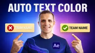 Automatic Text Color Adjustment in After Effects